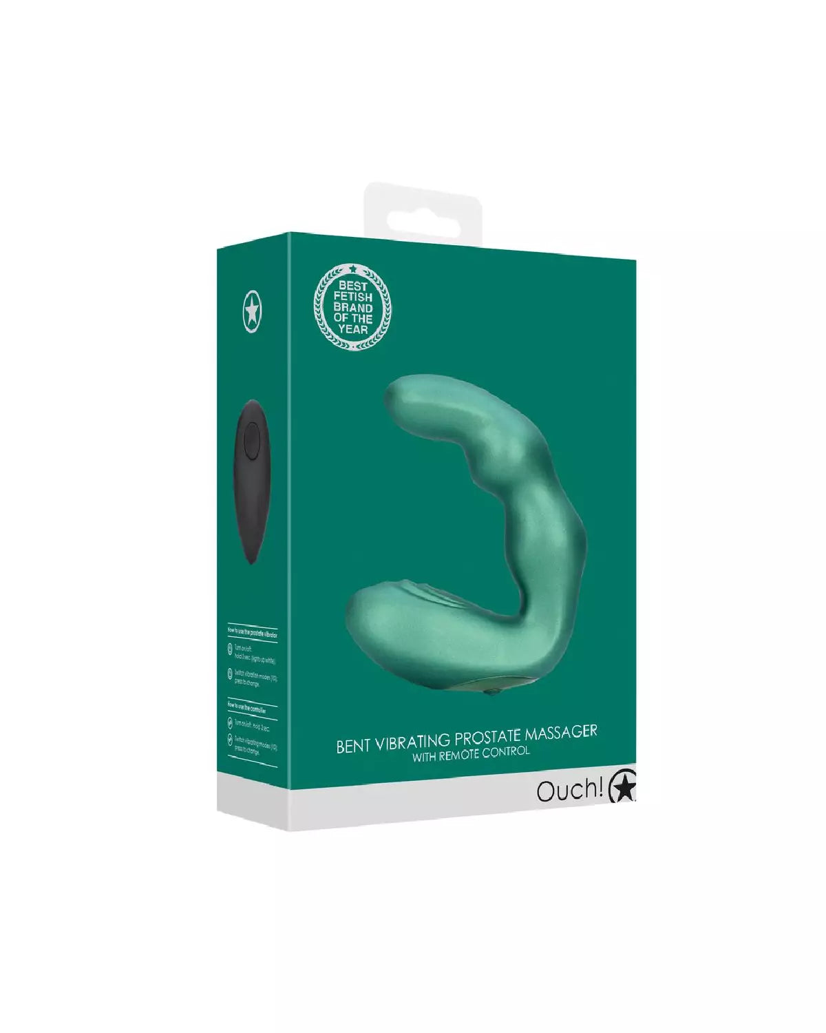 Bent, le masseur prostatique vibrant télécommandé en silicone