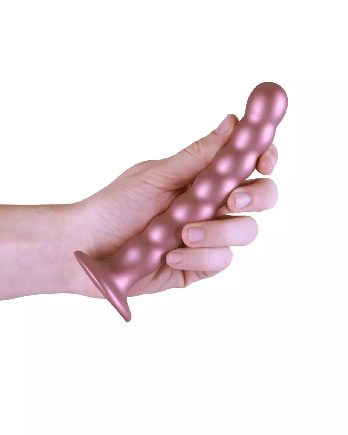 Beaded silicone G-Spot dildo de Ouch!