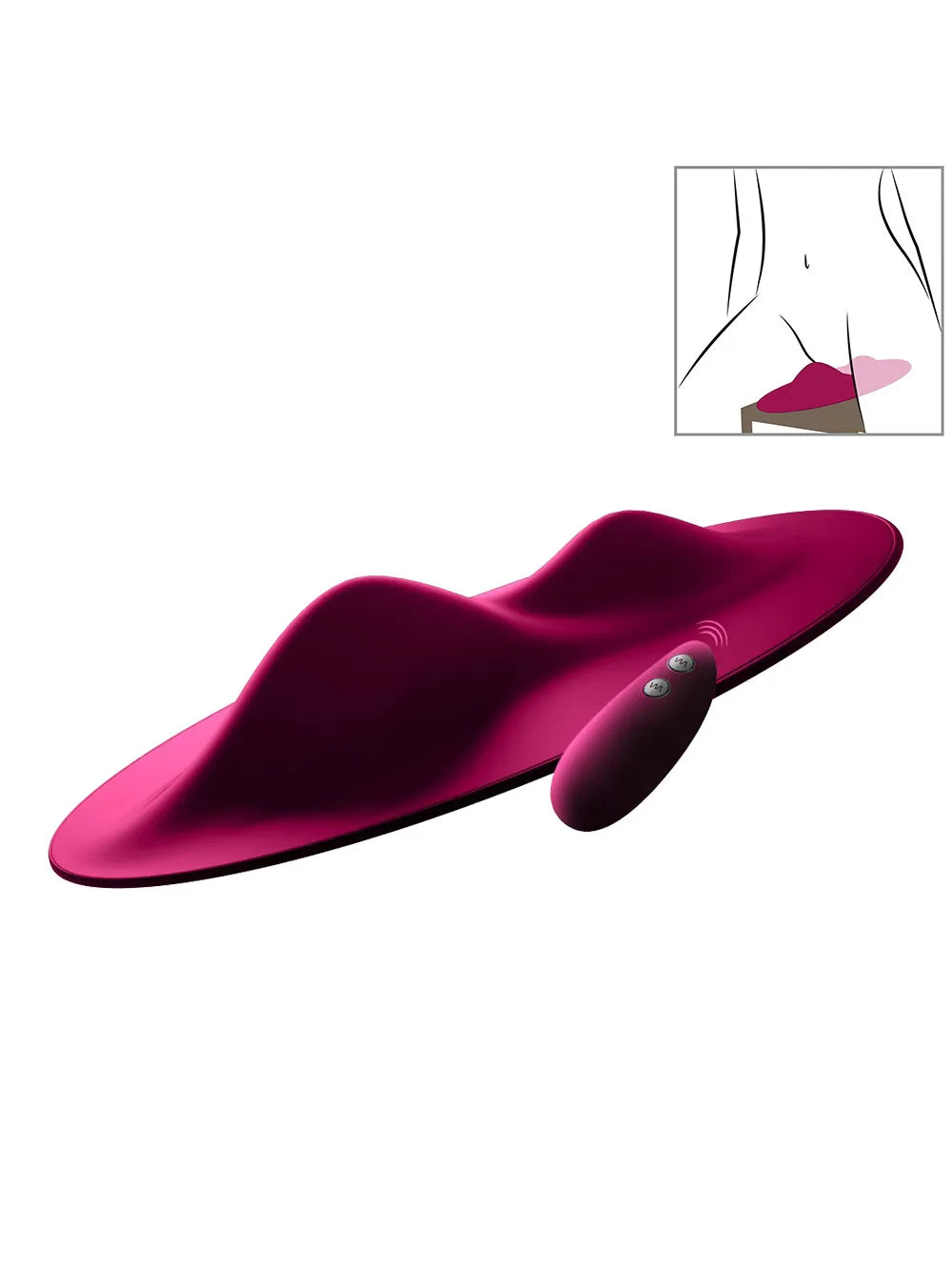 Vibe Pad, siège silicone doux vibrant rechargeable