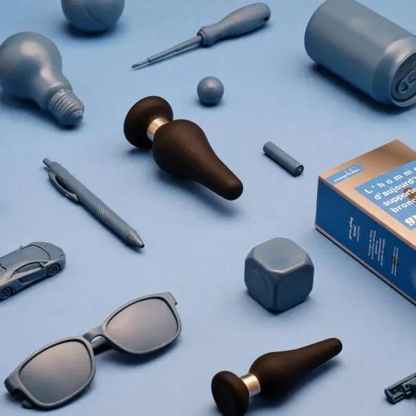 Plug anal silicone avec bague métalique