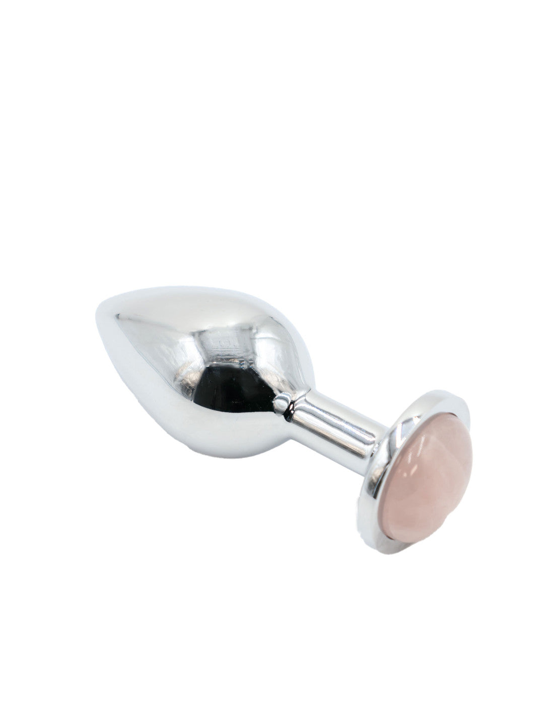 Plug Steel avec pierre de Quartz rose