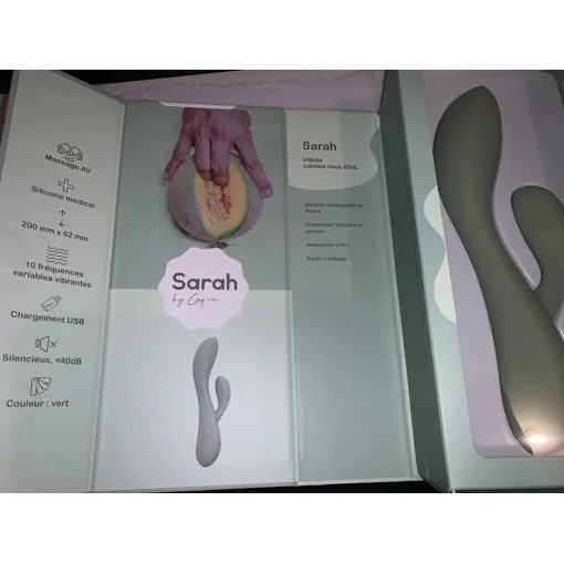 Sarah, vibromasseur rabbit en silicone