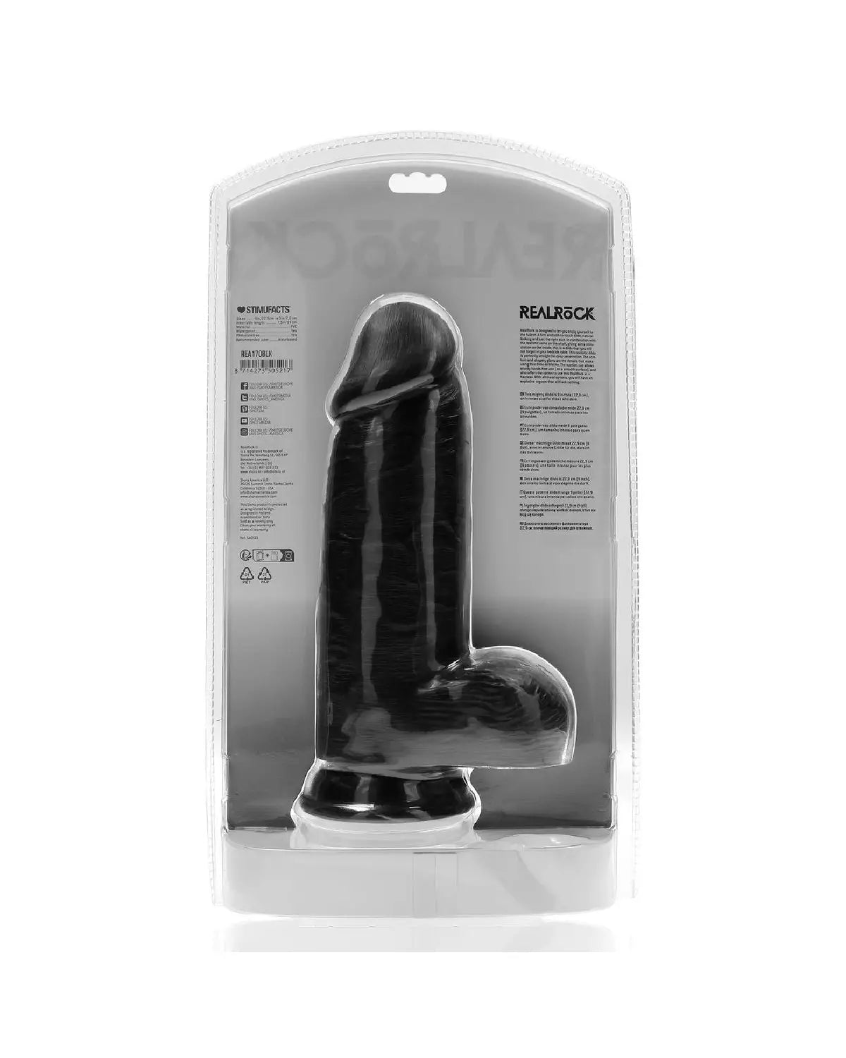 Gode avec testicules XXL Extra Thick Dildo 25.4cm