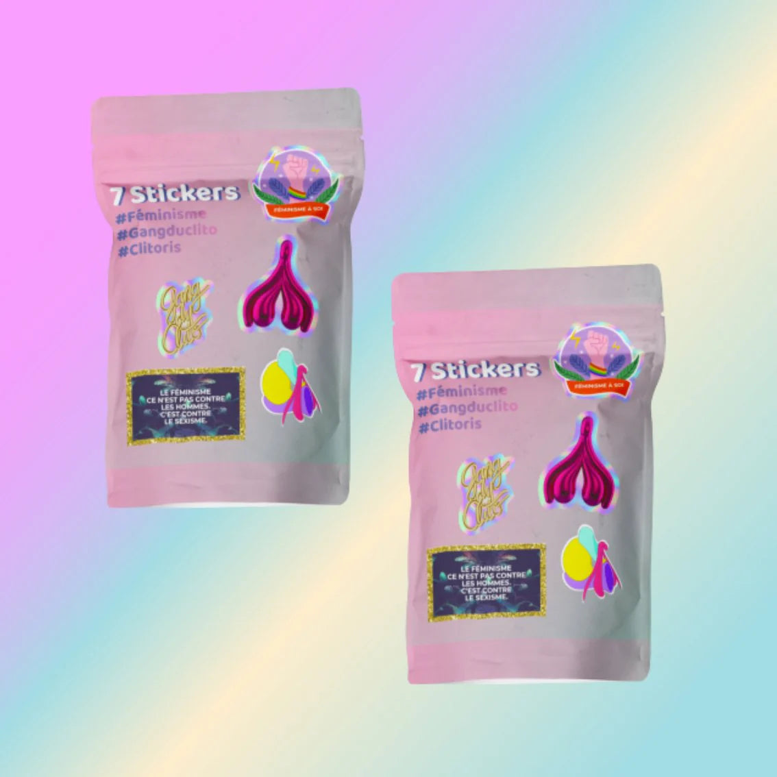 Sachet de 7 stickers du Gangduclito ⚡️