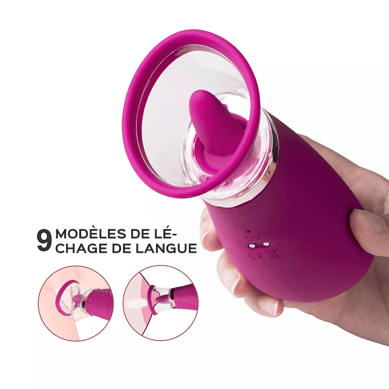 Scioness, Stimulateur de Pompe Clitoridien Avec Langue Vibrante