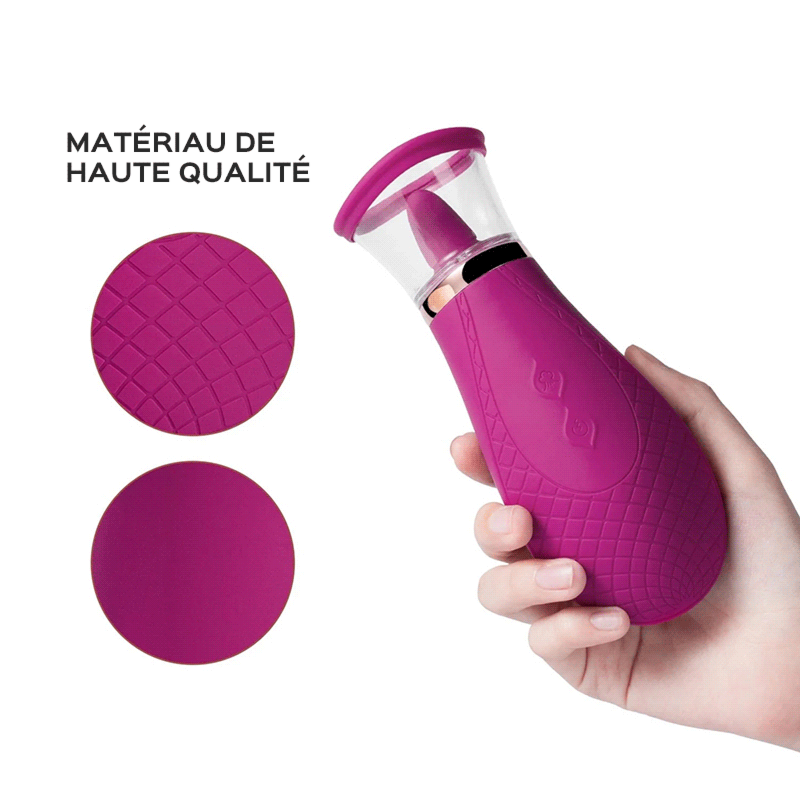 Scioness, Stimulateur de Pompe Clitoridien Avec Langue Vibrante