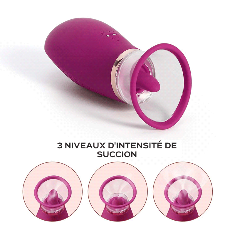 Scioness, Stimulateur de Pompe Clitoridien Avec Langue Vibrante