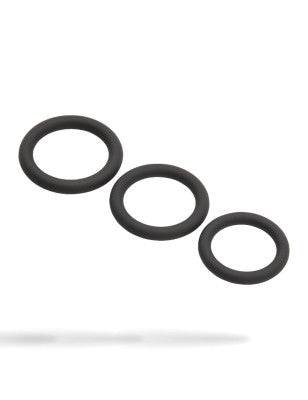 Set 3 CockRings silicone, les anneaux péniens de Malesation