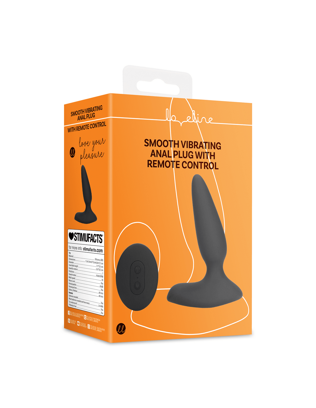 Smooth vibrating anal plug de Loveline