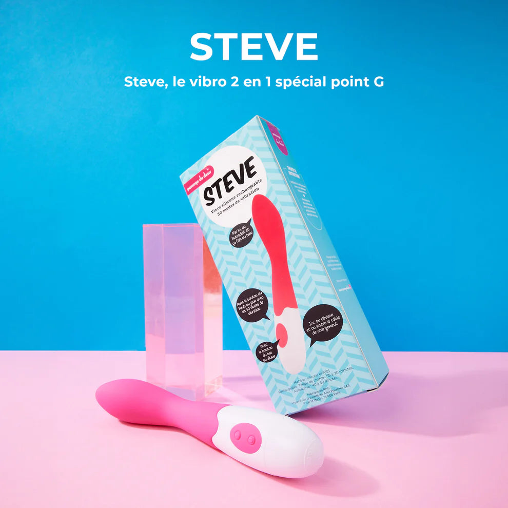 Steve, le vibromasseur silicone
