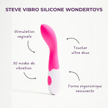 Steve, le vibromasseur silicone
