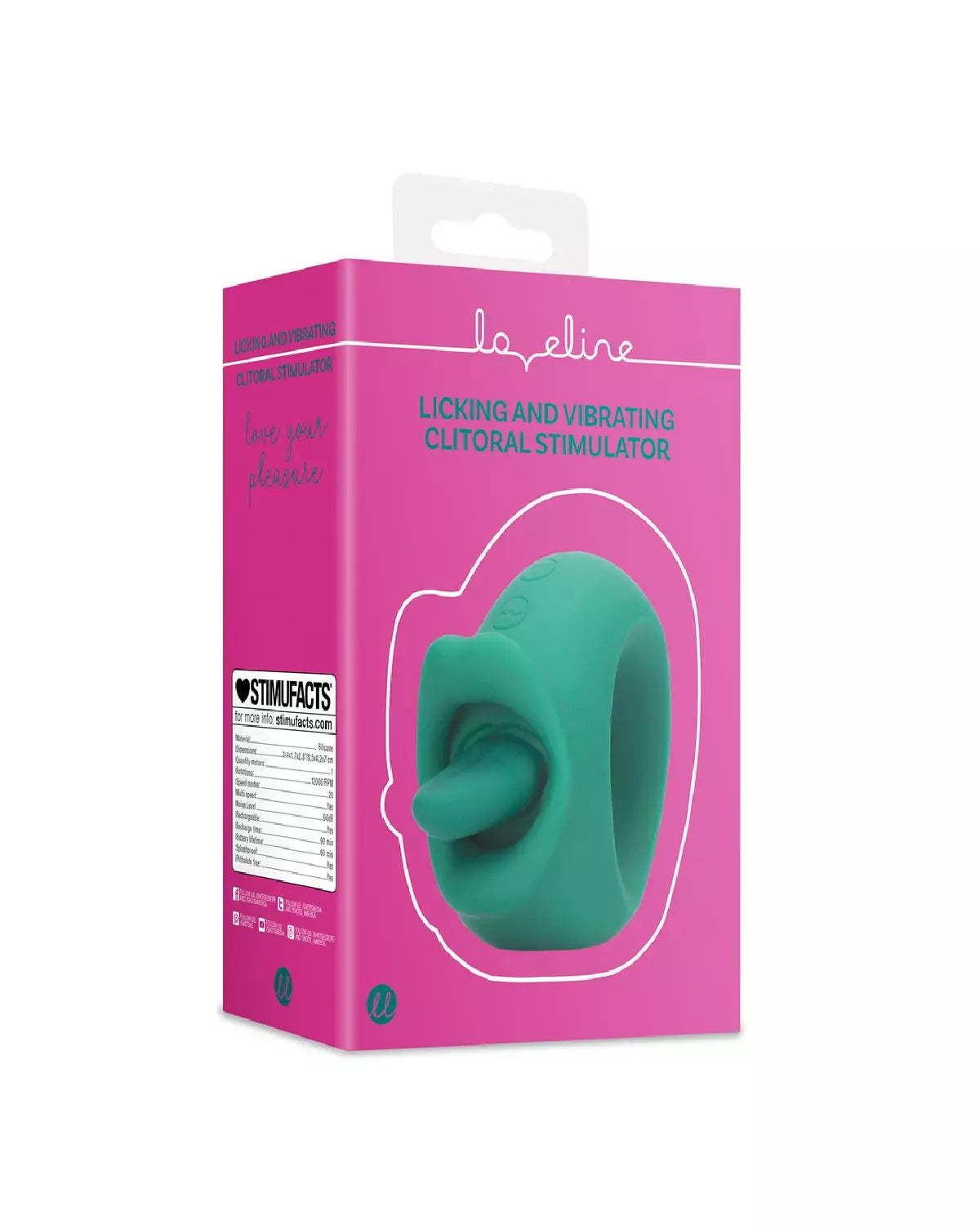 Stimulateur clitoridien léchant et vibrant de Loveline