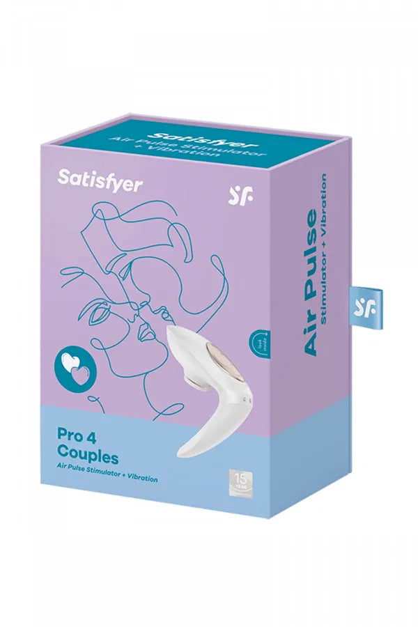 Satisfyer - Pro 4 Couple Air pulsé et vibrations