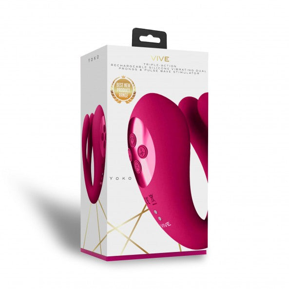 Stimulateur triple action avec tapotement clitoris, le Yoko