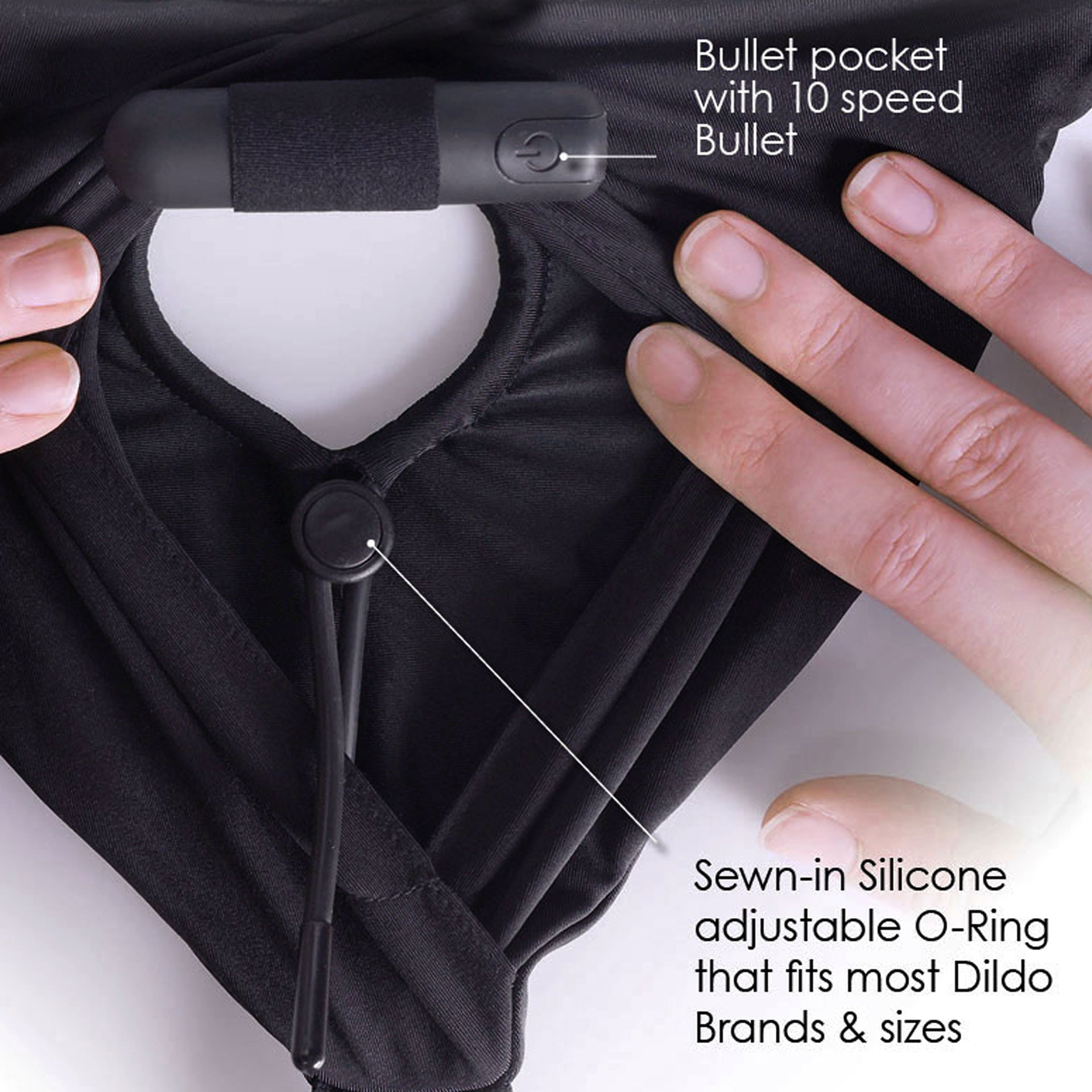 Harnais-string vibrant - XL/XXL