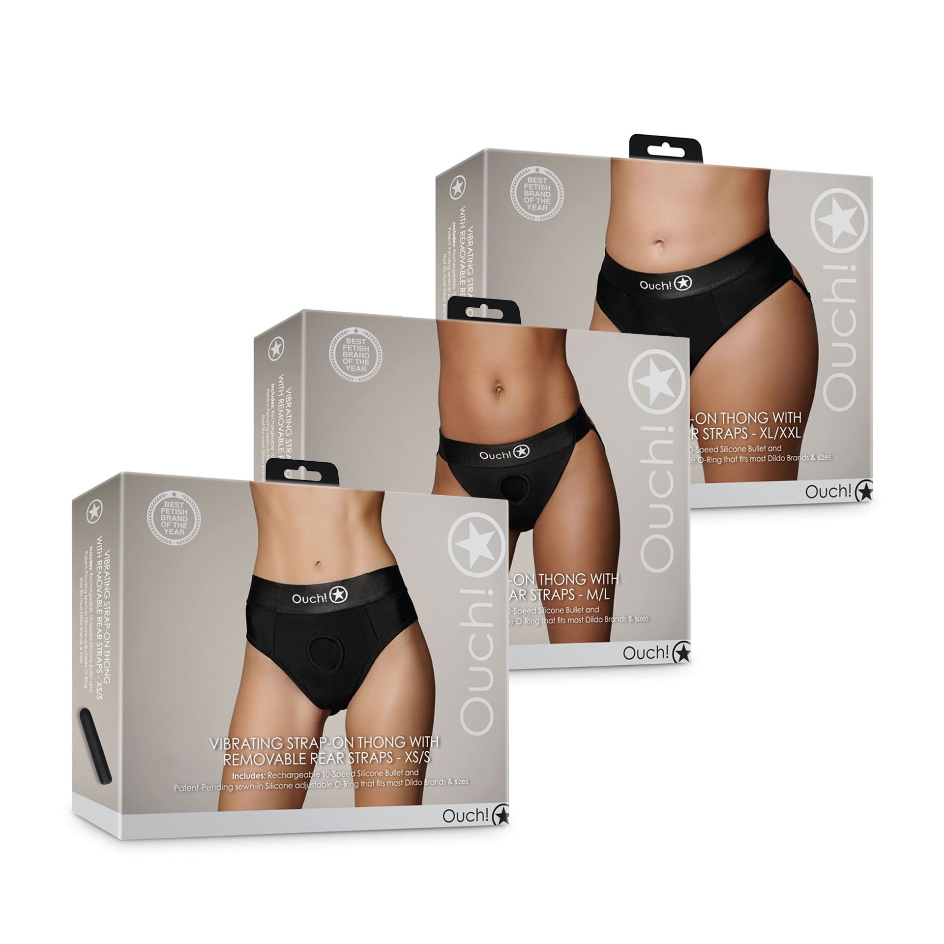 Harnais-string vibrant - XL/XXL