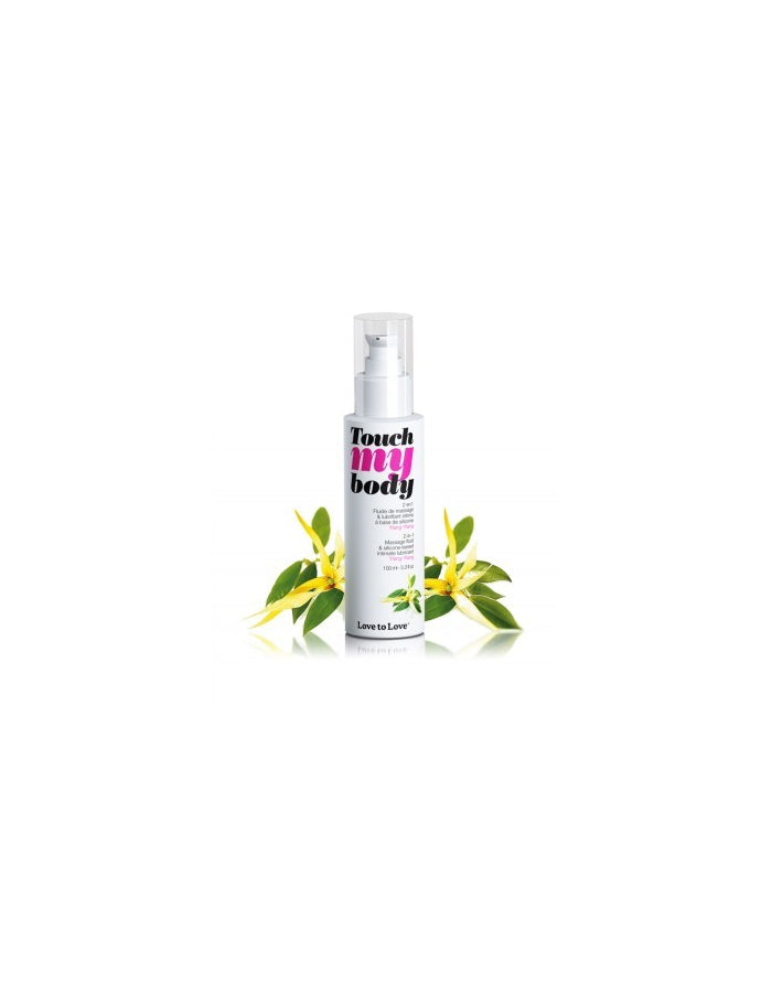 Touch my body, le massage et lubrifiant 2 en 1 à base silicone - Ylang - Ylang