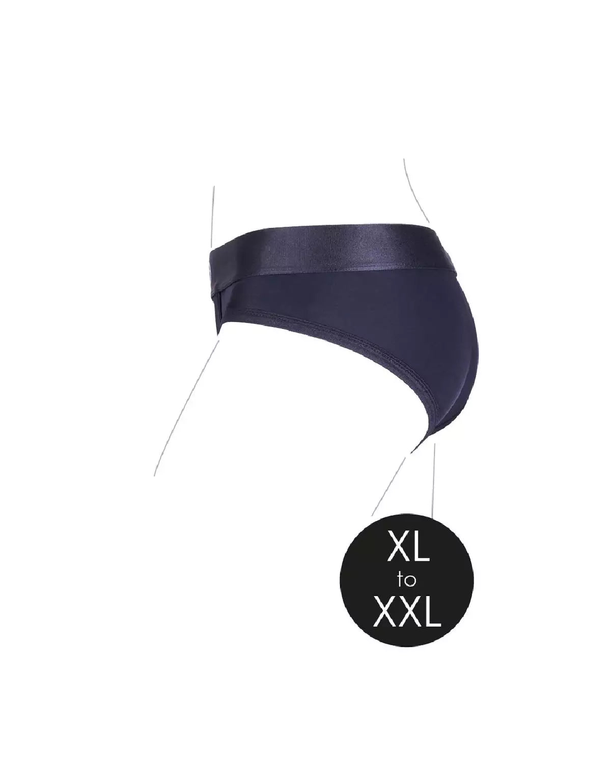Harnais strap-on vibrant coupe haute de Ouch!