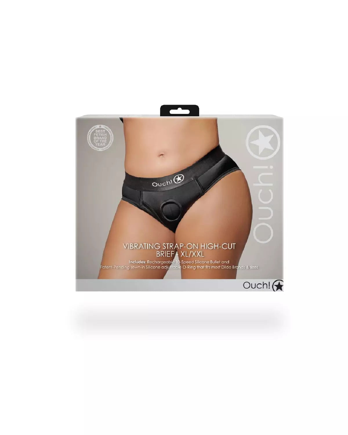 Harnais strap-on vibrant coupe haute de Ouch!