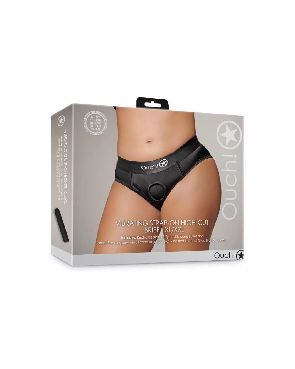 Harnais strap-on vibrant coupe haute de Ouch!