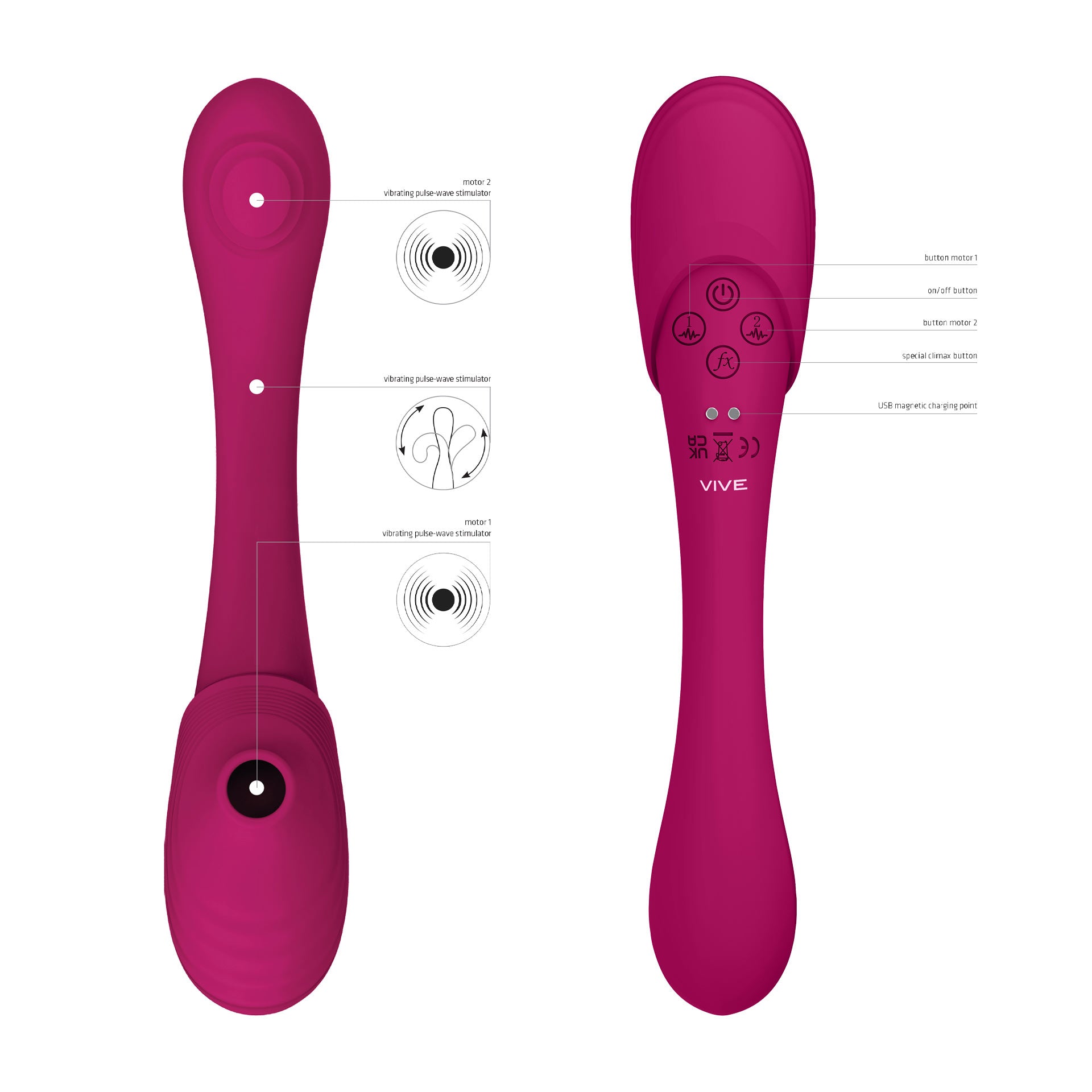 Vibromasseur Pliable Stimulation Point G et Clitoris ‘Mirai’