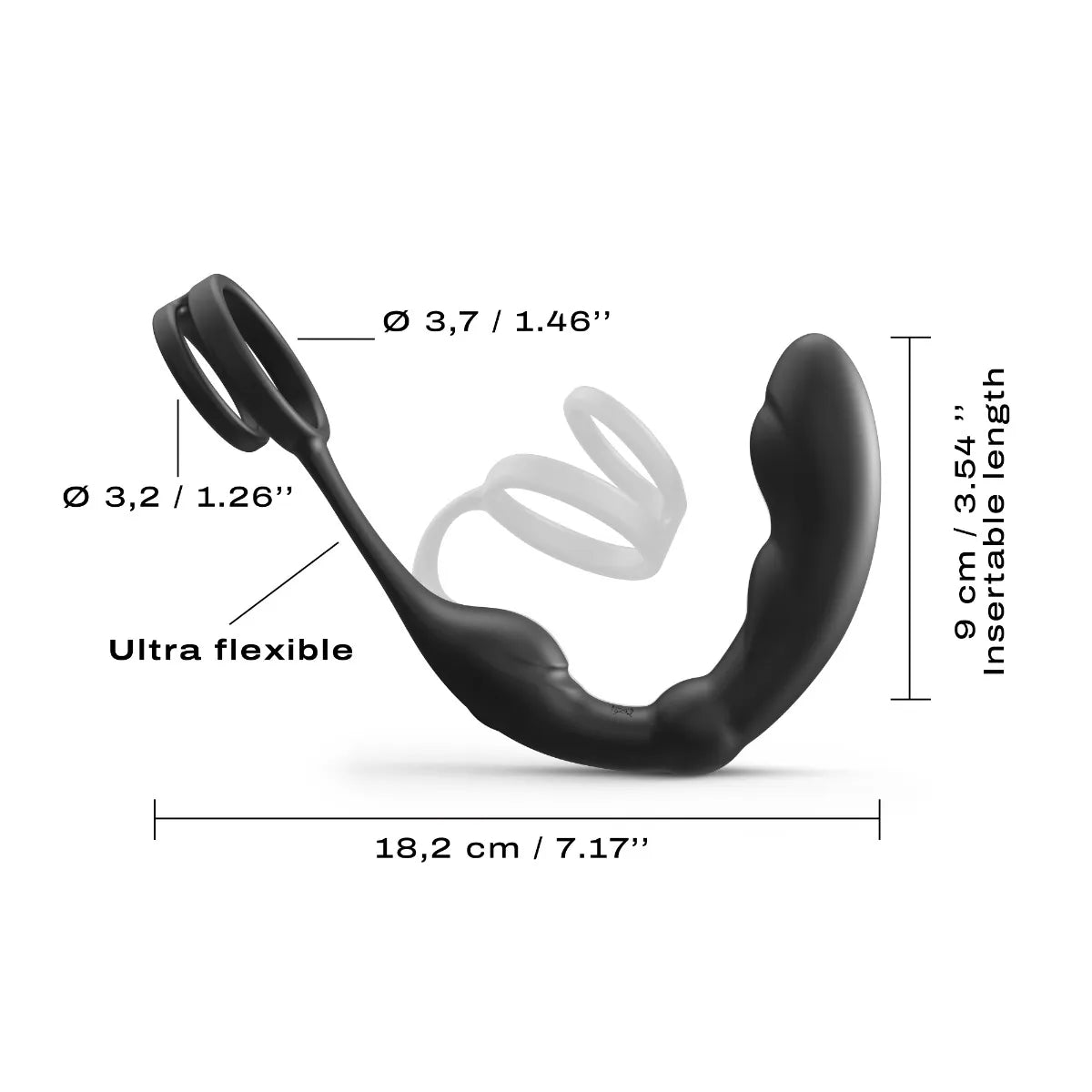 P-ring, cockring et stimulateur prostatique vibrant