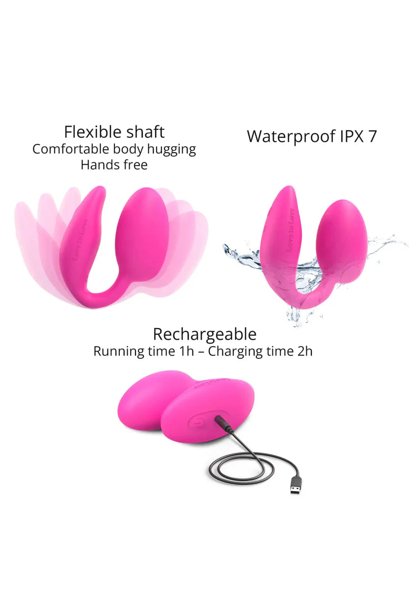 Œuf vibrant double stimulation Wonderlove