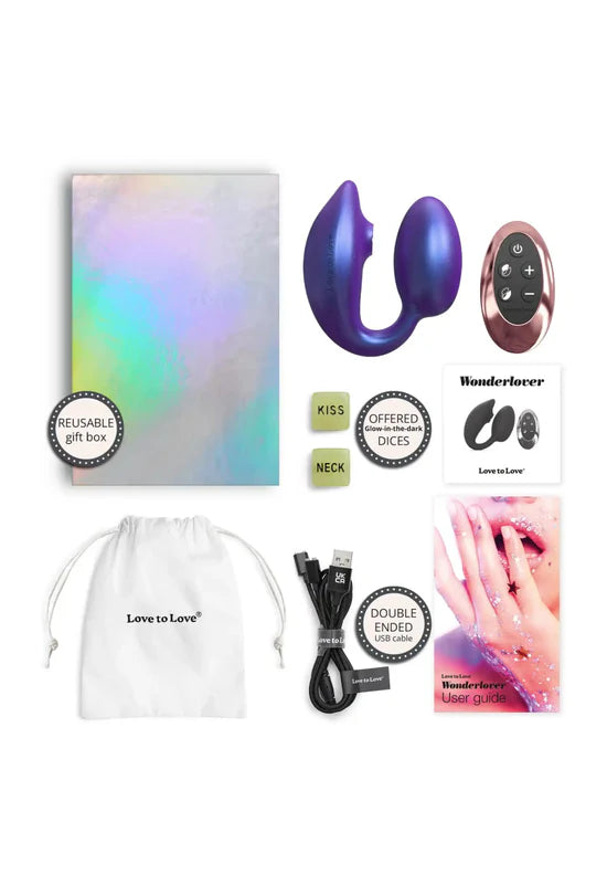 Wonderlove, l'œuf vibrant télécommandé avec stimulation clitoris
