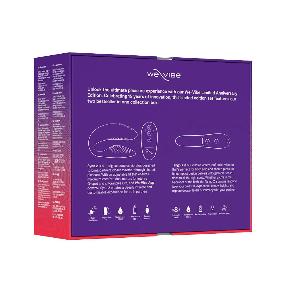 Pack 15 ans We-Vibe - Sync 2 + Tango X