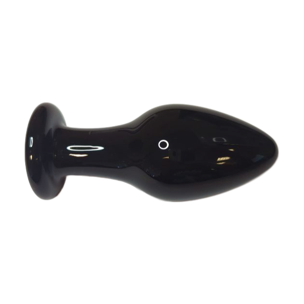Plug anal en verre noir