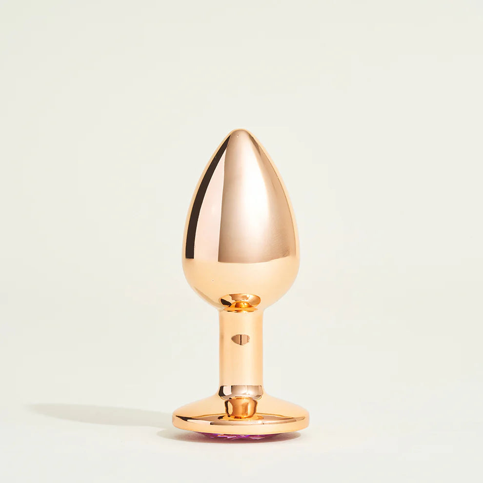 Steel n31, le plug métal avec cristal rose