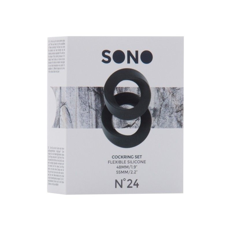 Lot de 2 Cockrings Silicone Sono