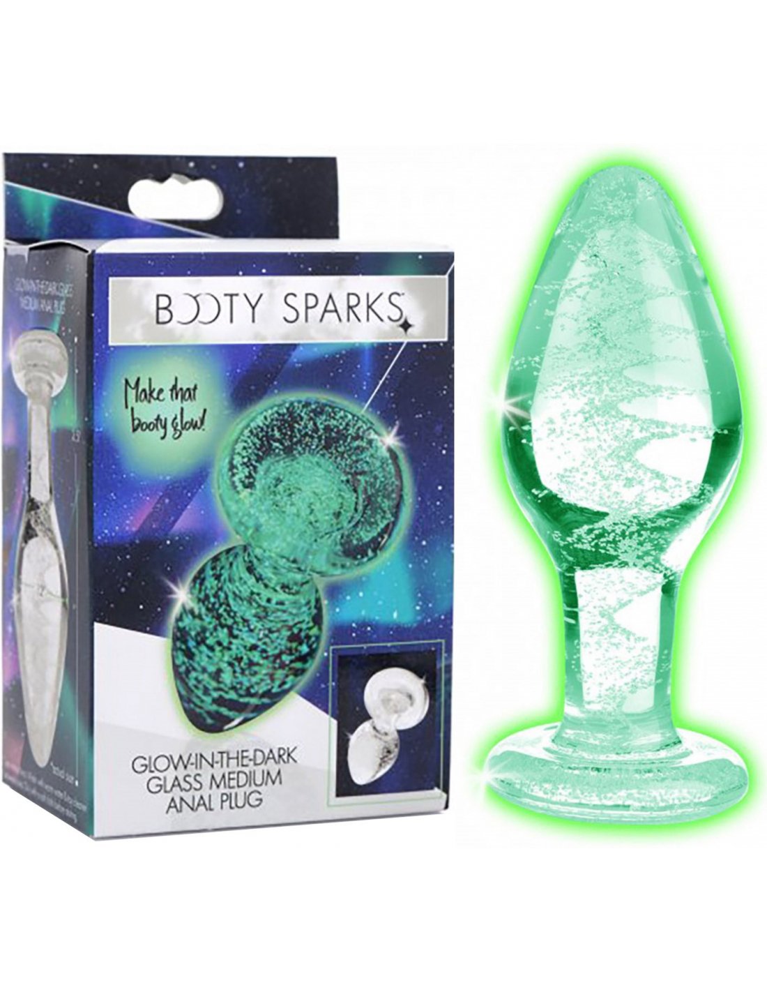 Plug Anal en Verre Phosphorescent